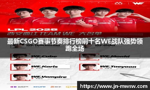 最新CSGO赛事节奏排行榜前十名WE战队强势领跑全场